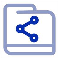 Share Folder icon concept vector