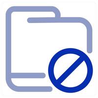Folder Prohibited concept vector