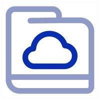 Cloud Folder icon concept vector