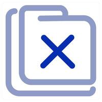 Wrong Folder icon vector