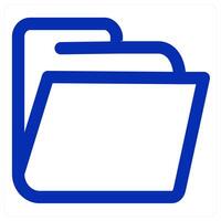 Folder and data icon vector
