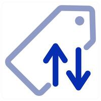 Tag Sync and refresh icon concept vector