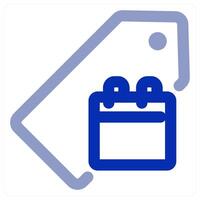 Calendar Tag icon concept vector