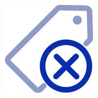 Wrong Tag icon concept vector