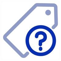 Tag Query icon concept vector
