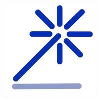 Magic wand and sparkle icon concept vector
