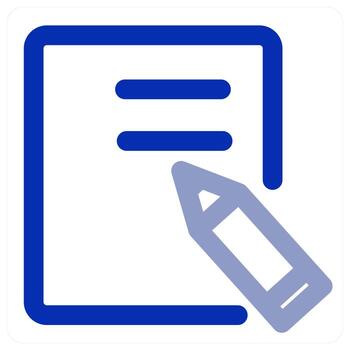 Edit Content and modify icon concept vector