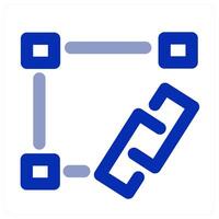 Bezier Tool and anchor icon concept vector