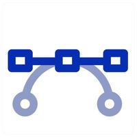 Bezier Tool and curve icon vector