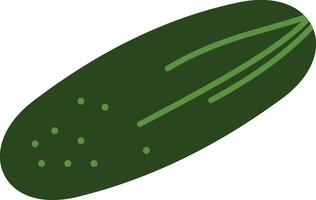 A cucumber is shown on a white background vector