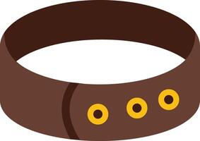 A brown ring with yellow dots on it vector