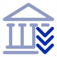 Bank and savings icon concept vector