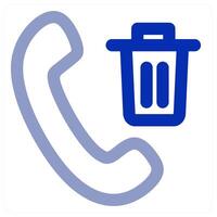 Trash Call icon concept vector