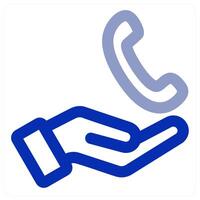 Call and dial concept vector