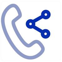 Share Call icon concept vector