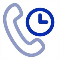 Call On Time icon vector