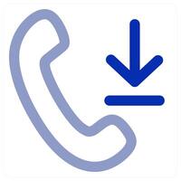 Incoming Call and mobile icon concept vector