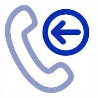 Receive Call icon concept vector