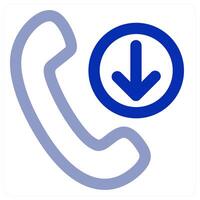 Incoming Call and mobile icon vector