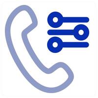 Call icon and dialing concept vector