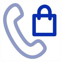 Shopping Call icon concept vector