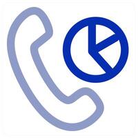 Call Statistics icon concept vector
