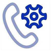 Call Setting icon concept vector