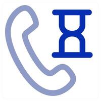 Call Time icon concept vector