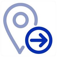 Send Location icon concept vector