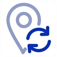 Refresh Location concept vector