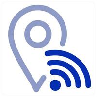 Wifi Location icon concept vector