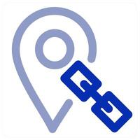 Link Location icon vector