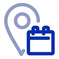 Calendar Location icon concept vector