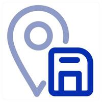 Location and map concept icon vector