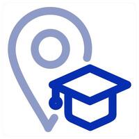 Study Location icon concept vector