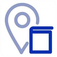 Library Location icon concept vector