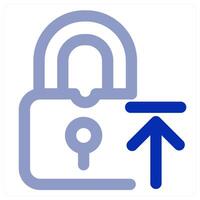 Lock Upload concept vector