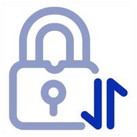 Lock Sync snd refresh icon concept vector