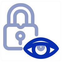 Lock Vision icon concept vector
