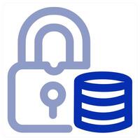 Lock Server icon concept vector