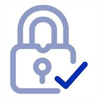Verify Lock icon concept vector