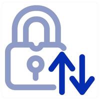 Lock Sync and secure icon concept vector