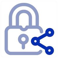 Share Lock icon concept vector