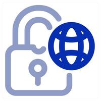 Global Lock icon concept vector