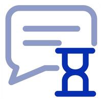 Message On Time concept vector