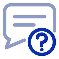 Message Query and info icon concept vector