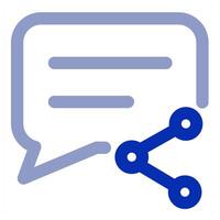 Share Message and transfer icon concept vector