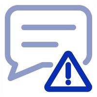 Alert Message and warning icon concept vector