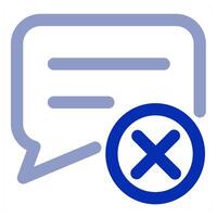 Wrong Message and remove icon concept vector