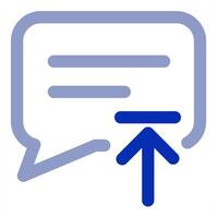 Upload Message and message icon concept vector